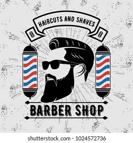  Contoh Logo Barber Shop jasa desain grafis online