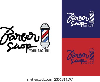 barbershop logo for brand shop
