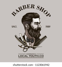 barbershop logo design