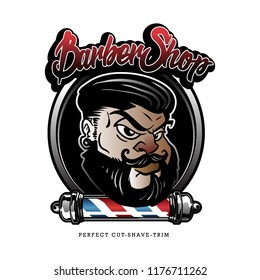 barbershop logo design