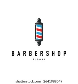 barbershop logo design concept of a barber shop with a vintage retro concept of scissors and razors also a cool and minimalist barbershop tube icon illustration of a symbol template