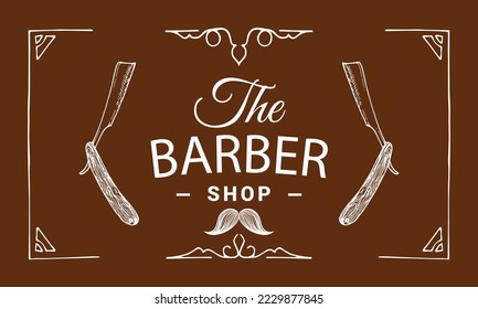 Barbershop logo design, logotype for barbershop