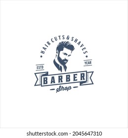 Barbershop Logo Design Vector Image