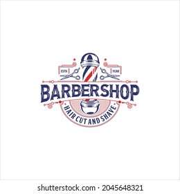 Barbershop Logo Design Vector Image