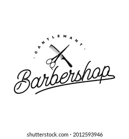 barbershop logo  icon and vector