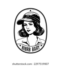 barbershop logo illustration features a classic design that captures the essence of traditional grooming