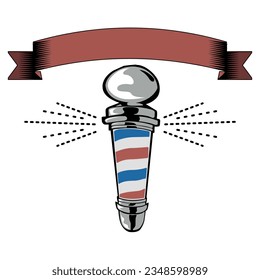 Barbershop logo illustration vector design
