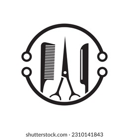 Barbershop logo images illustration design