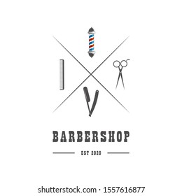 Barbershop logo isolated vector image