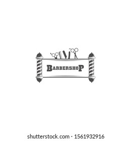 Barbershop logo isolated vector image
