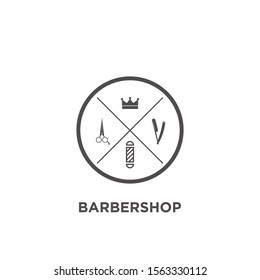 Barbershop logo isolated vector image