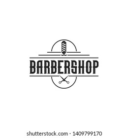 Barbershop logo retro style inspiration