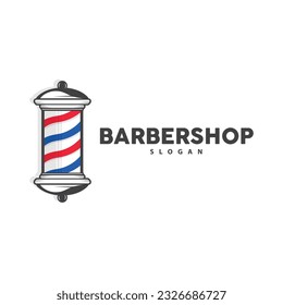 Barbershop Logo, Scissors Vector, Retro Vintage Minimalist Typography Ornament Design