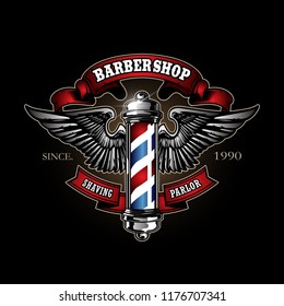 barbershop logo template