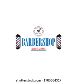  Barbershop logo template Premium Vector