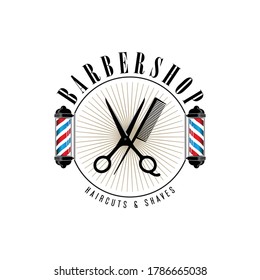 Barbershop Logo Template Premium Vector Stock Vector (Royalty Free ...