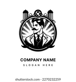 barbershop logo typically features a classic barber pole, scissors, or a comb, often with vintage or retro fonts and colors to evoke nostalgia
