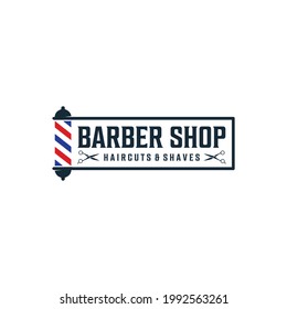 Barbershop Logo Vectordesign-Friseur