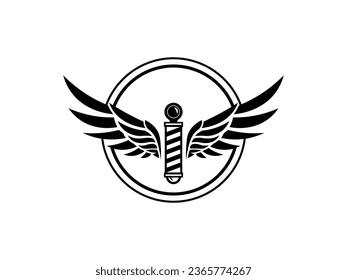 Barbershop Logo Vector diseño barbería