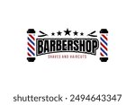 Barbershop Logo Vector Design. Logo for barbershop, cut and shave, Hair Stylist.
