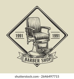 Barbershop Logo Vector Design. Logo for barbershop, cut and shave, Hair Stylist