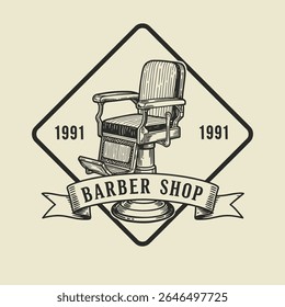 Barbershop Logo Vector Design. Logo for barbershop, cut and shave, Hair Stylist