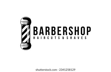 Barbershop Logo Vector design. barbershop illustration logo simple.