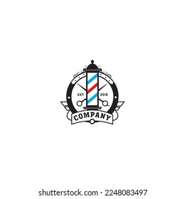 Plantilla de diseño vectorial del logotipo de Barbershop