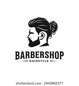 Barbershop logo vector. EPS 10 editable vector