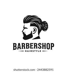 Barbershop logo vector. EPS 10 editable vector