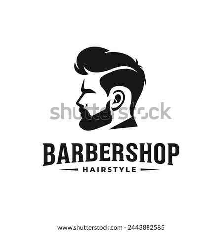 Barbershop logo vector. EPS 10 editable vector