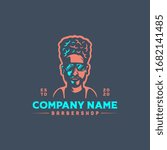 barbershop logo vector fro hairstyle
