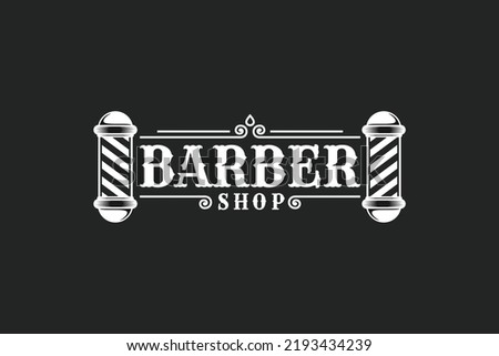 Barbershop logo vector. Salon logo