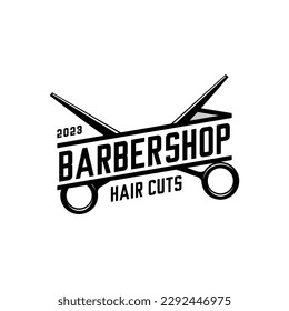 vectores del logotipo de barbershop, vectores de tijeras	