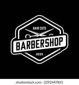 barbershop logo vector, scissors vector	