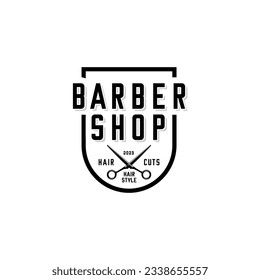 vectores del logotipo de barbershop, vectores de tijeras	