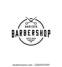 barbershop logo vector, scissors vector	