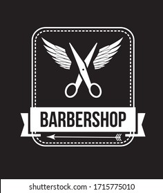 Barbershop logo vintage vector eps 10