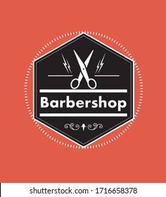 Barbershop logo vintage vector eps 10