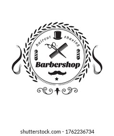 barbershop logo vintage vector eps 10