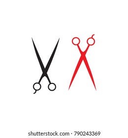 Barbershop Logo.Barber Logo Vector Illustration.Scissor Logo