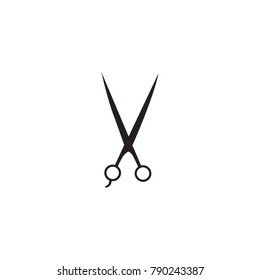 barber scissors logo