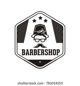barbershop logos vector illustration