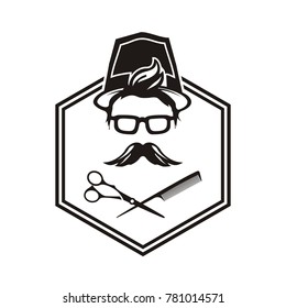 barbershop logos vector illustration