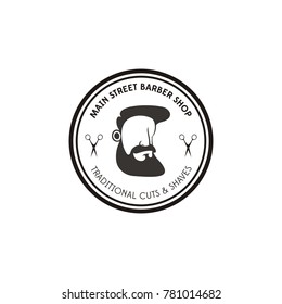 barbershop logos vector illustration