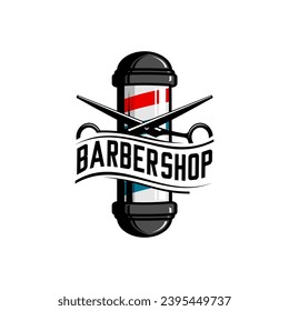 Barbershop-Pol-Logo, Vektordesign