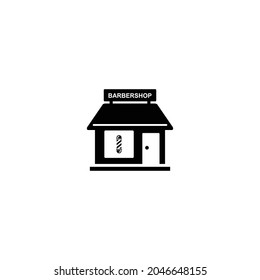 Barbershop simple flat icon vector