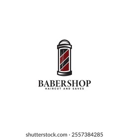 Barbershop simple minimalist logo design with elegant