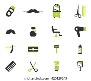 Barbershop simply icons for web and user interface