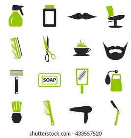 Barbershop simply icons for web and user interfaces